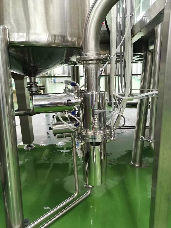 case of pigging system to recover curry sauce